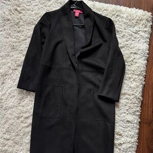Catherines Classic Black Trench Coat